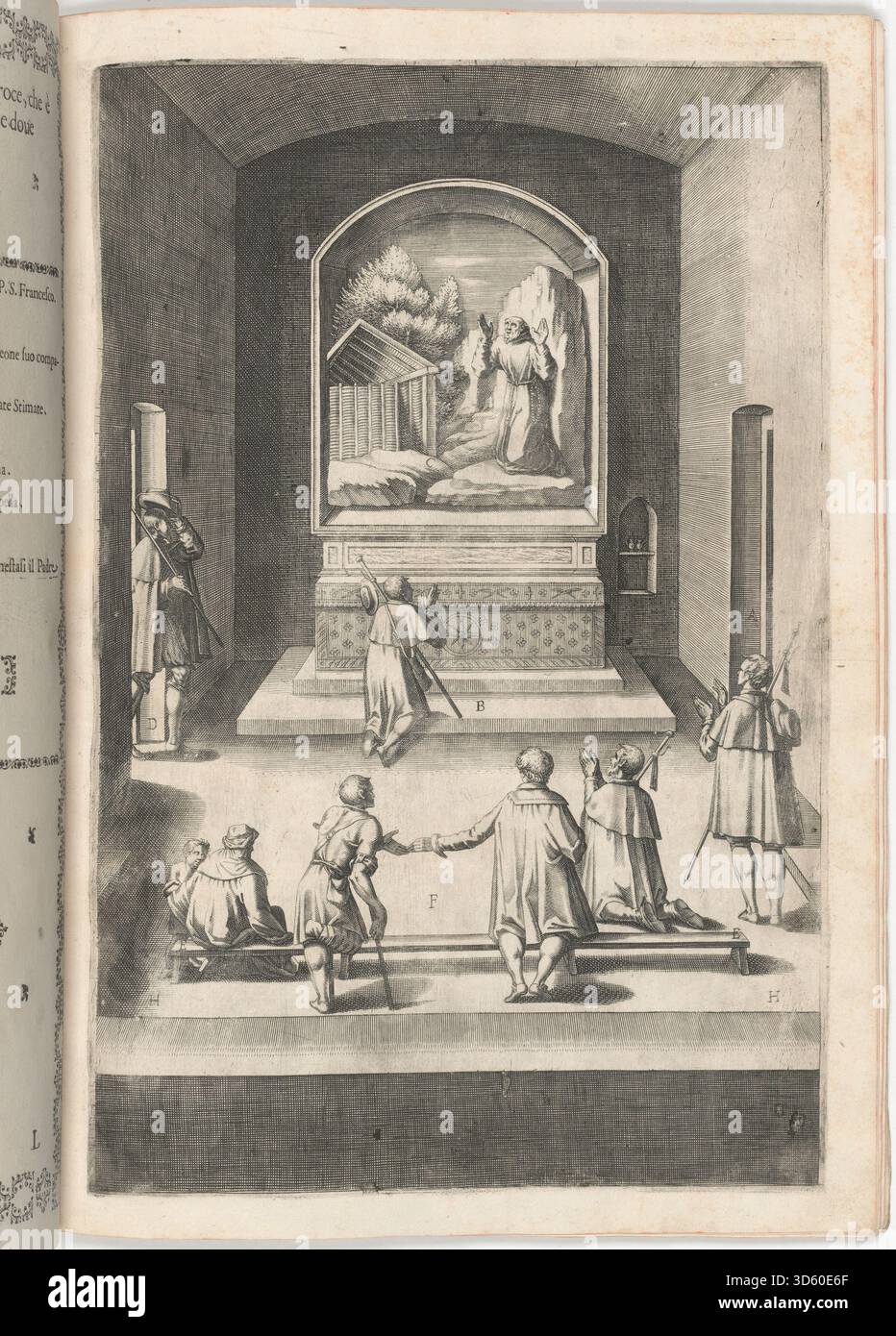 Engraving of the Chapel of the Cross (plate L) by Jacopo Ligozzi ...