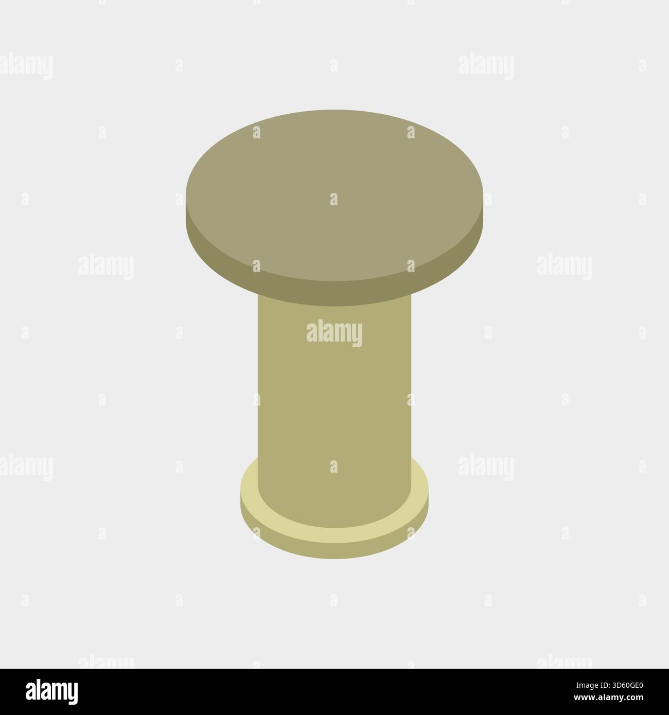 Isometric bar stool illustrated in vector Stock Vector