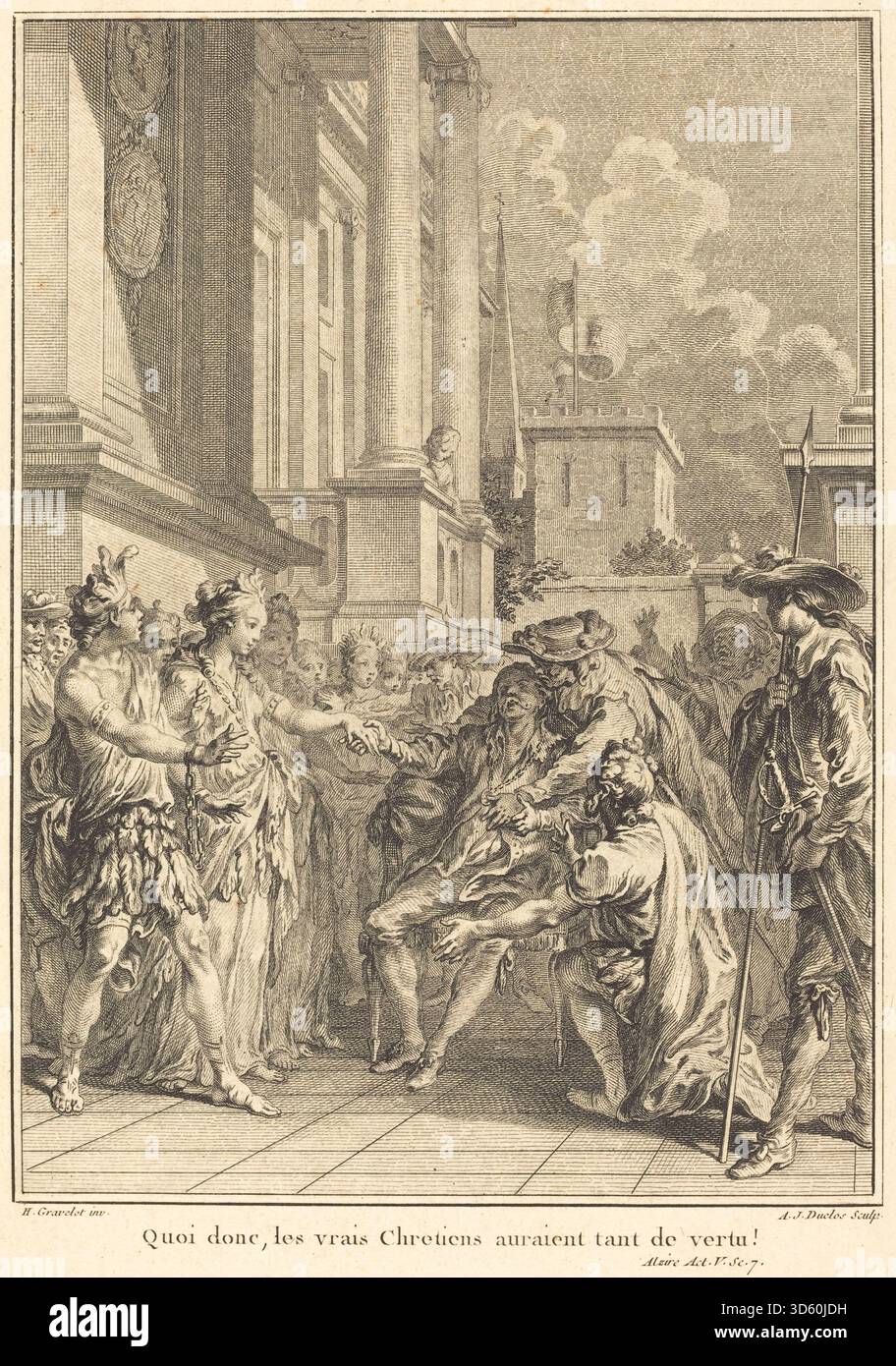 Religious Expression Illustration showing a group of devout Christians in a contemplative ...