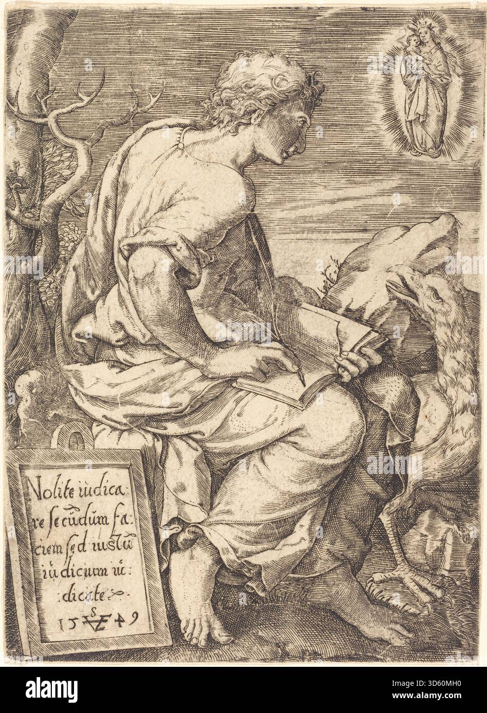 This work by Johann Ladenspelder depicts Saint John, one of the four ...