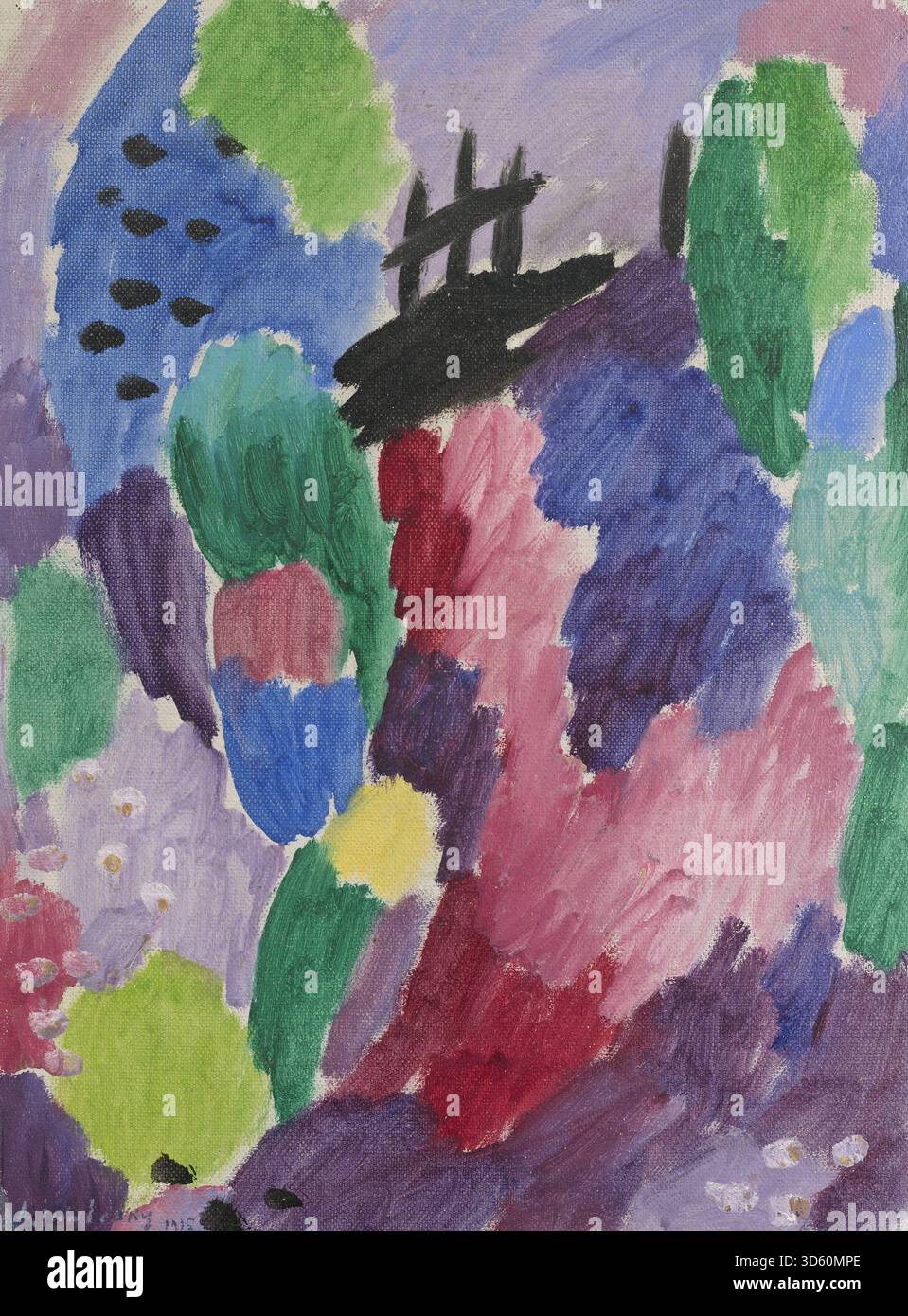 Expressive Path This painting by Alexej von Jawlensky depicts the red path in St. Prex ...