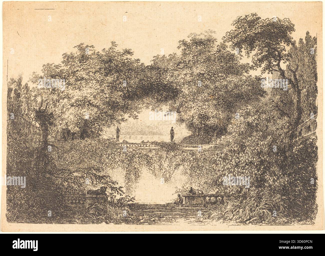 A print created between 1763 and 1765 by Jean Claude Richard de Saint ...