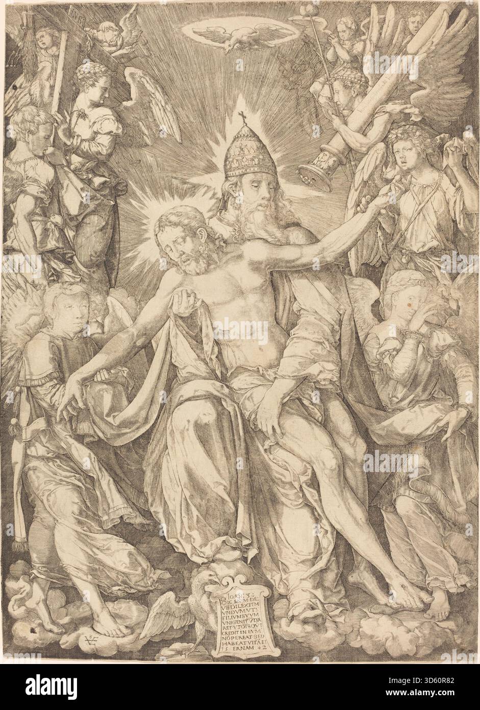 Trinity Composition A 1542 representation of the Holy Trinity by Johann Ladenspelder ...