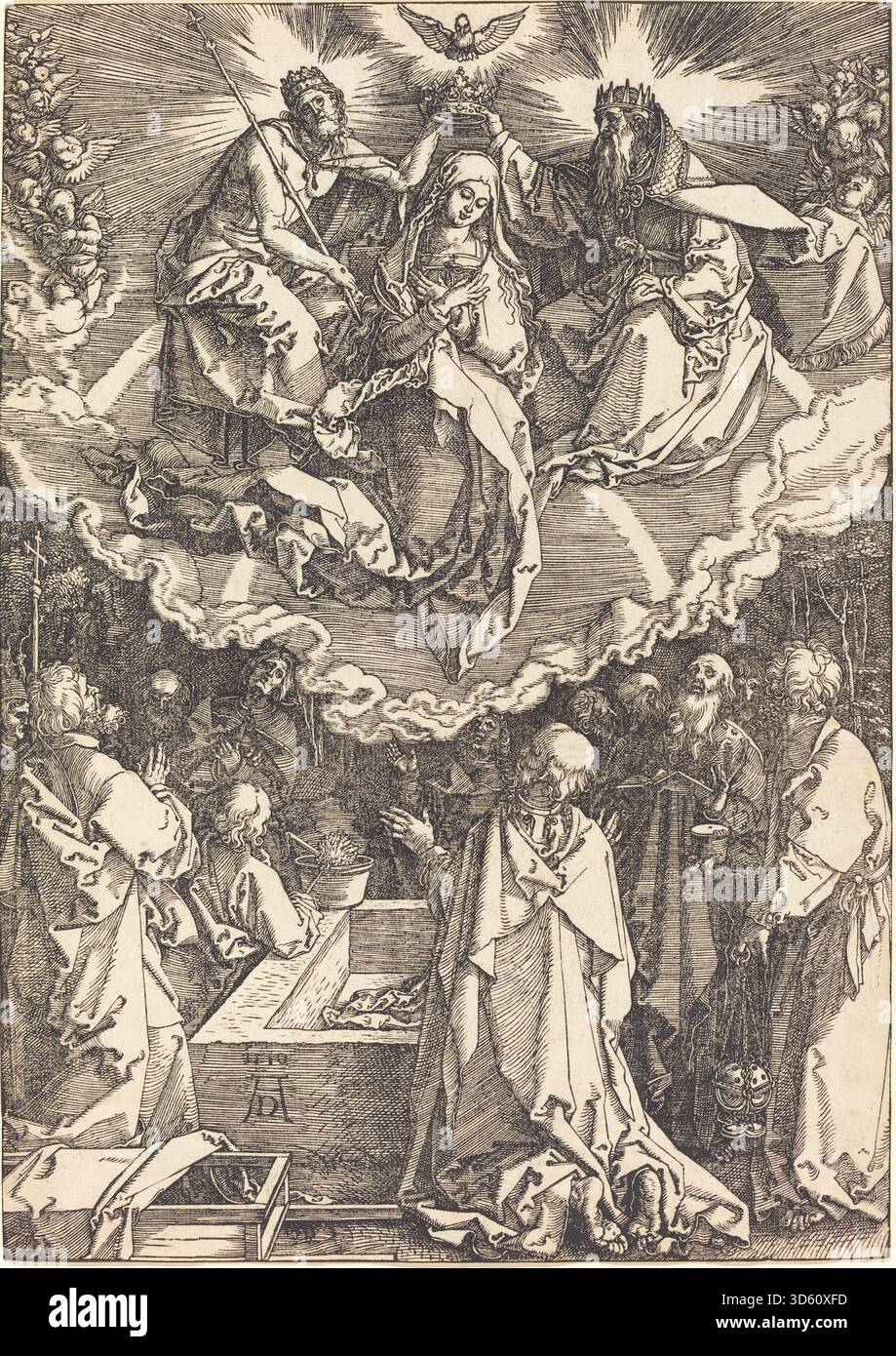 Coronation of the virgin engraving hi-res stock photography and images ...