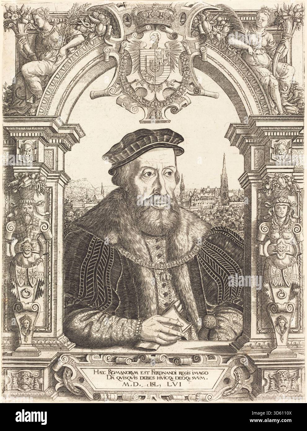 This 1556 portrait by Hanns Lautensack depicts Ferdinand I. The ...