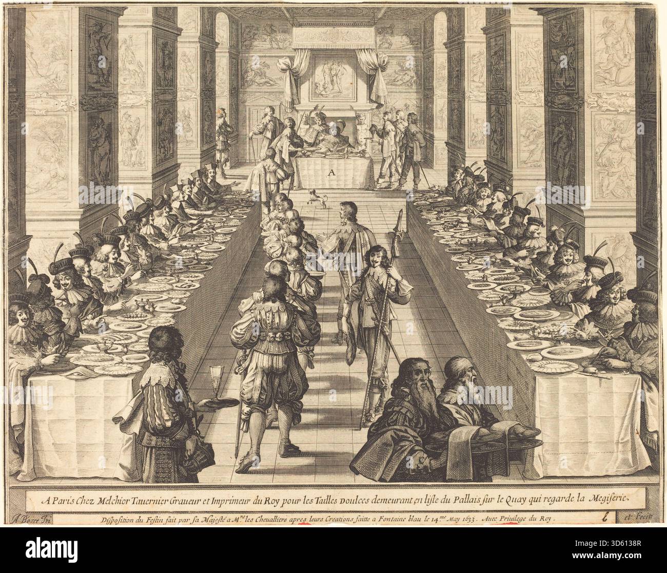 Formal Rituals A 1633 engraving by Abraham Bosse showing a royal banquet hosted by the ...