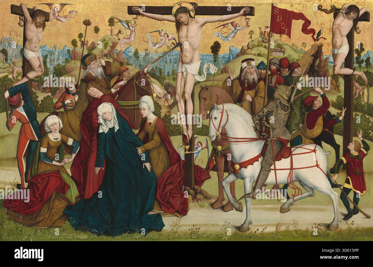 Gothic Execution A Calvary scene created around 1470–1480 by the Master of the Death of ...