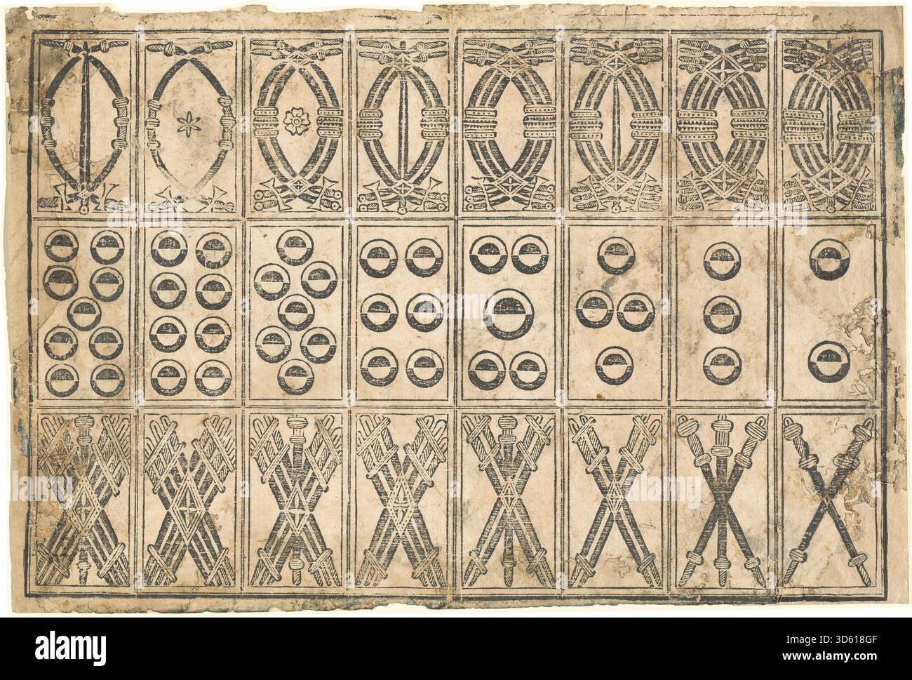 Italian Renaissance Cards This 15th-century Italian artwork depicts a set of playing cards ...