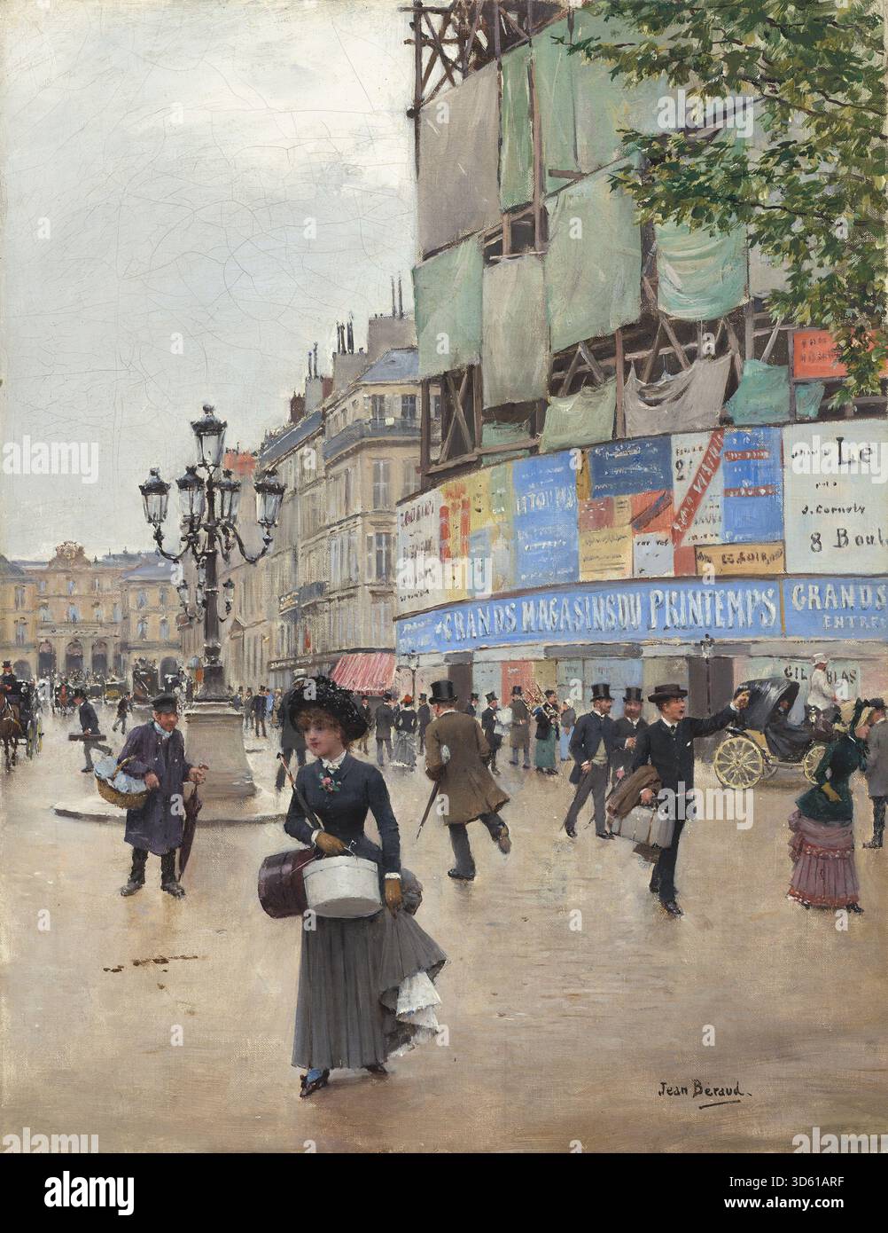 Jean beraud parisian street scene hi-res stock photography and