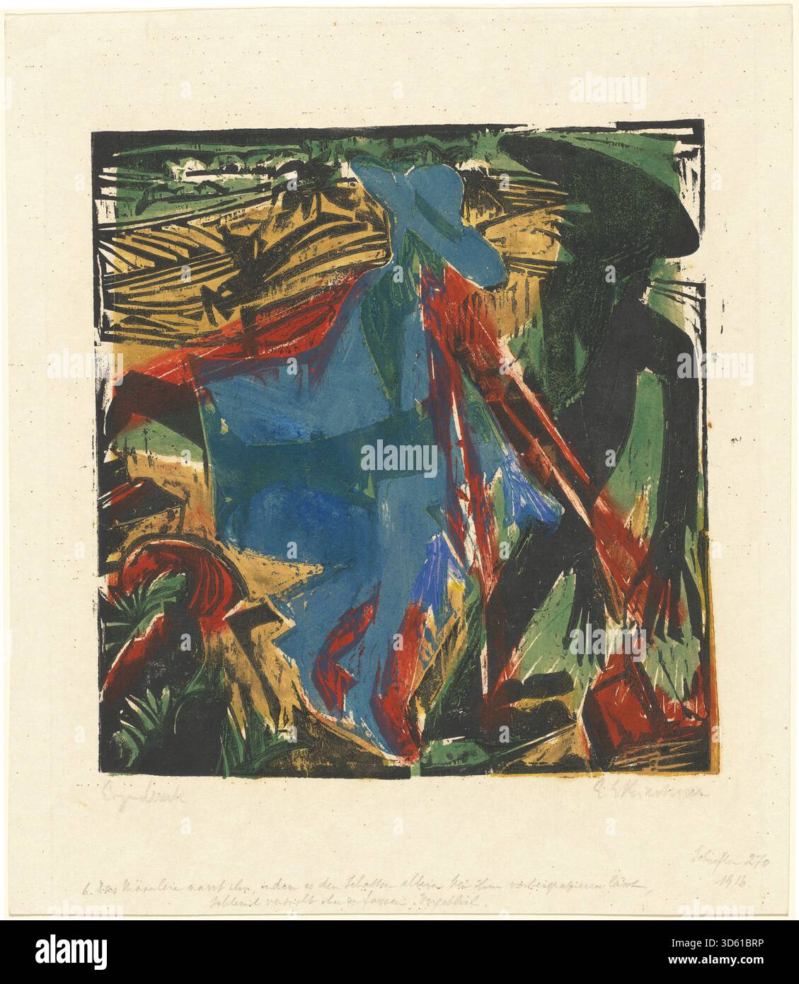 Expressionism Shadow This 1915 illustration by Ernst Ludwig Kirchner depicts Schlemihl ...