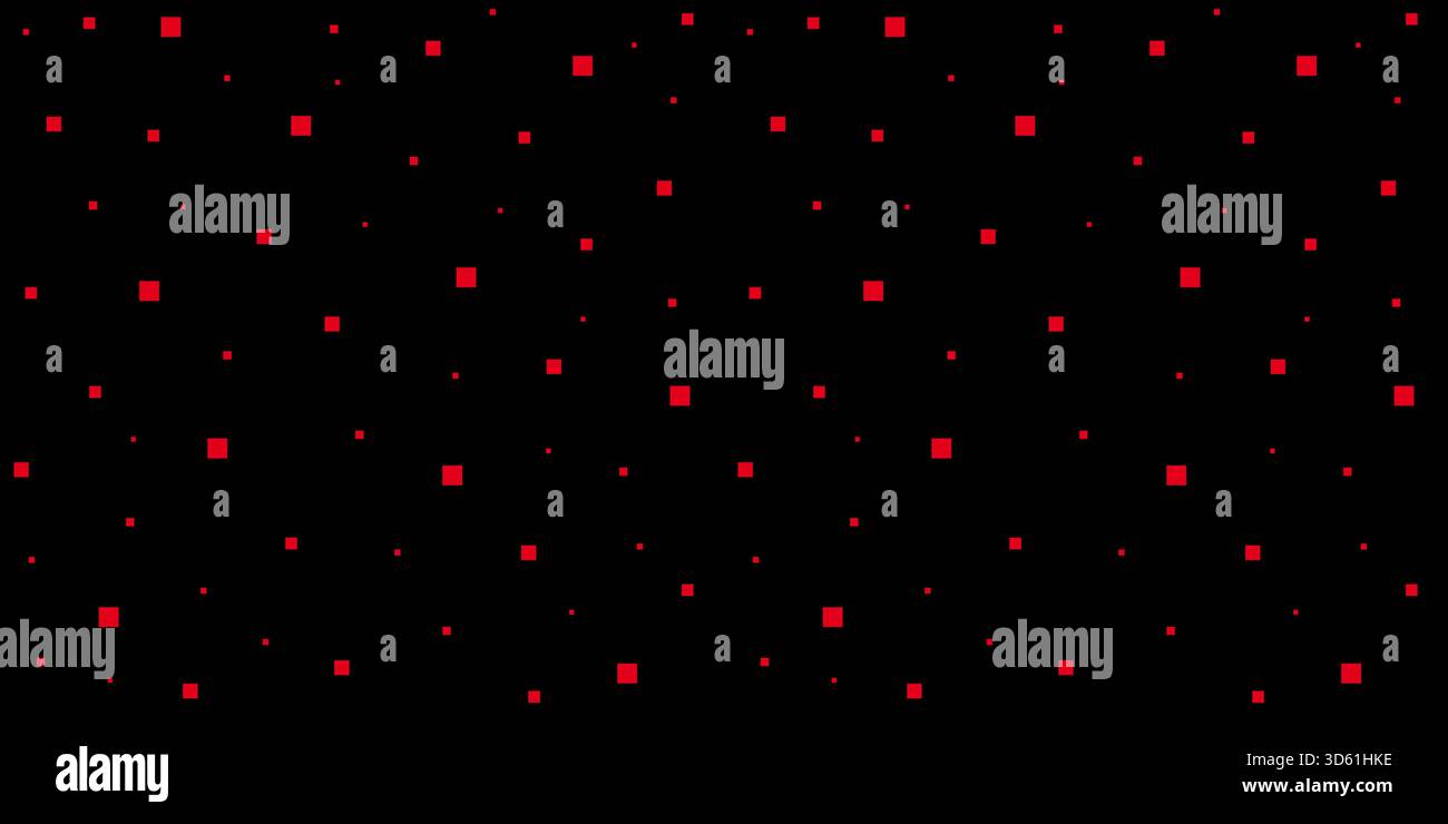 Square Seamless Pattern With Black Background Stock Vector