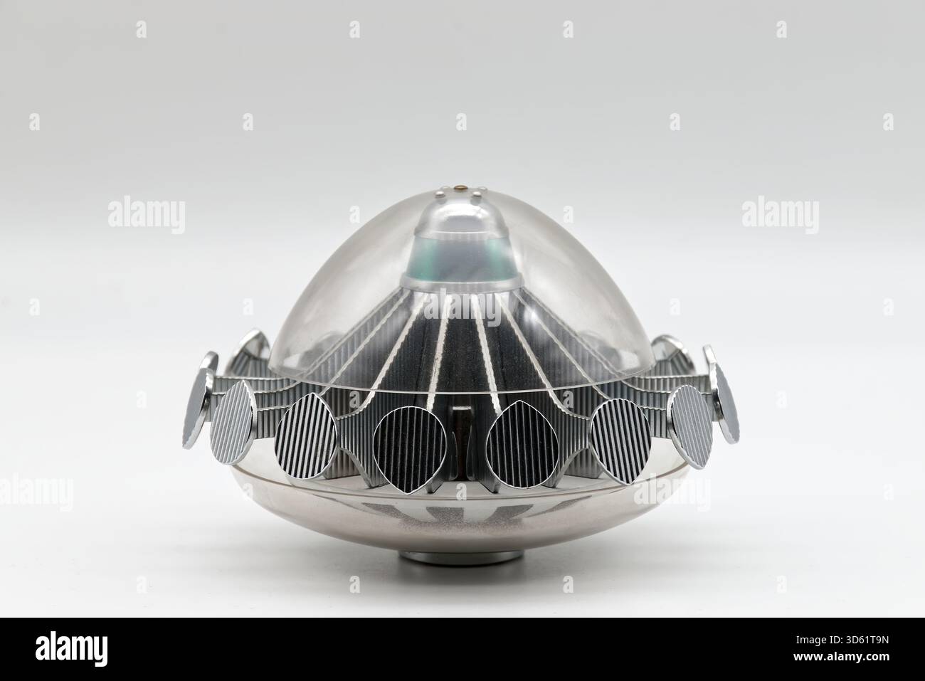 UFO saucer diecast model by Product Enterprise Ltd, from Gerry Anderson’s UFO TV series. Stock Photo