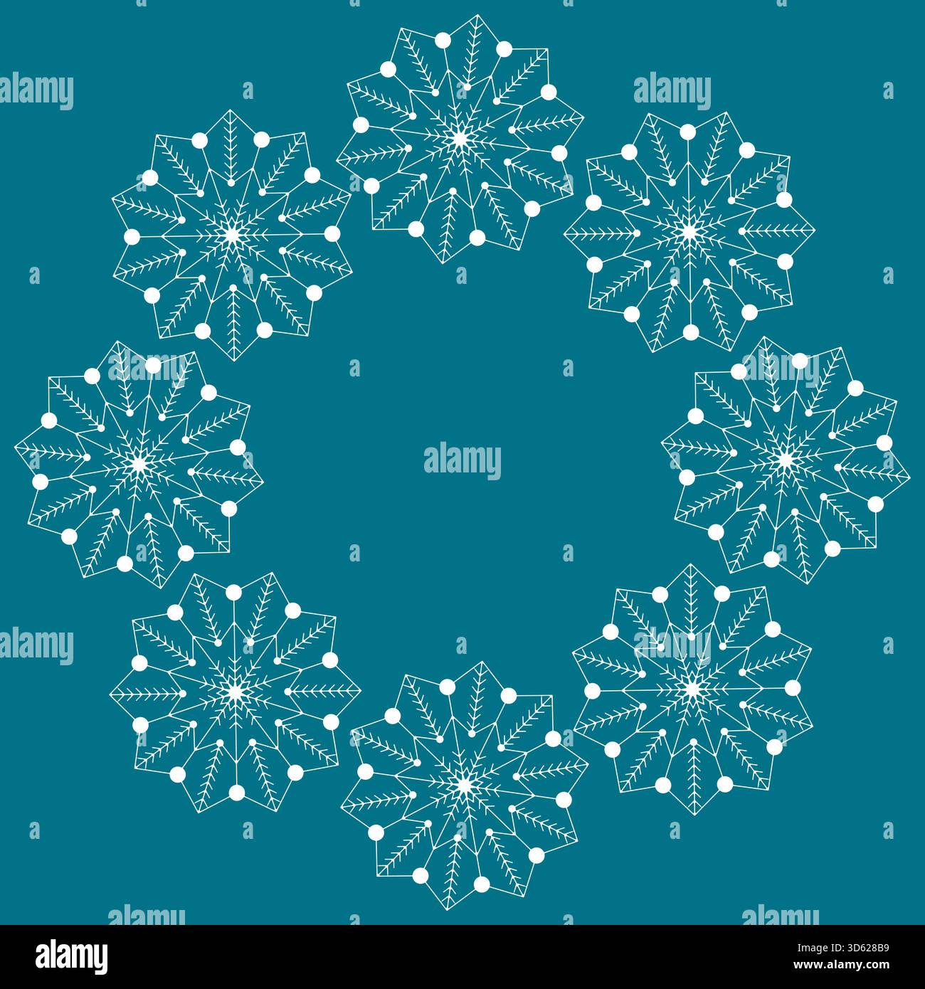 Snowflake Backround Rim Rim frost Stock Vector Images - Alamy