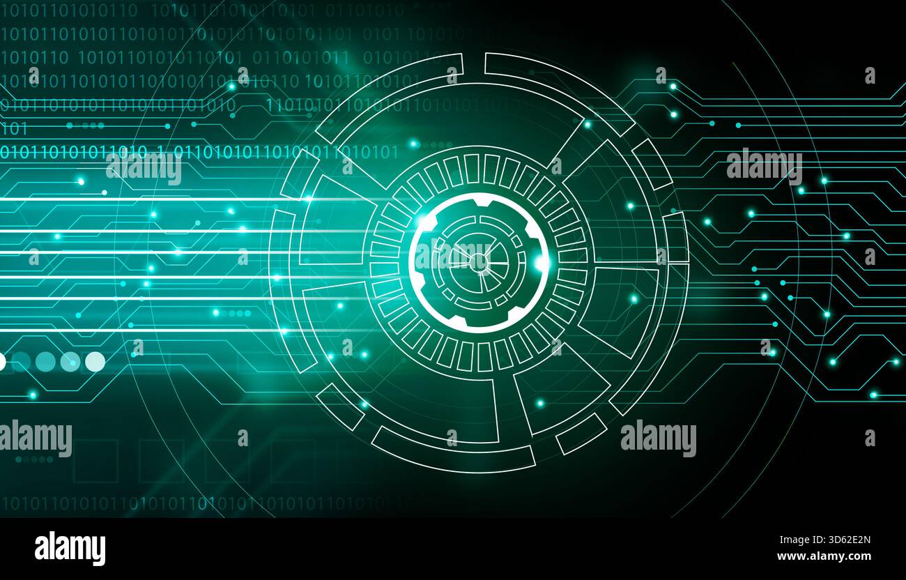 Abstract technology background. tech elements with binary cods. Digital ...