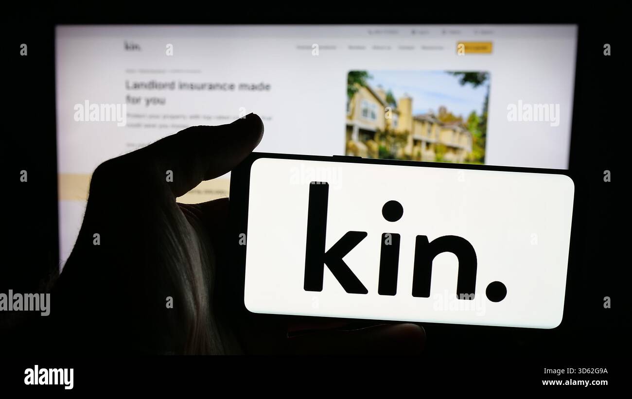 The Kin Logo Kin technology logo hi-res stock photography and images - Alamy