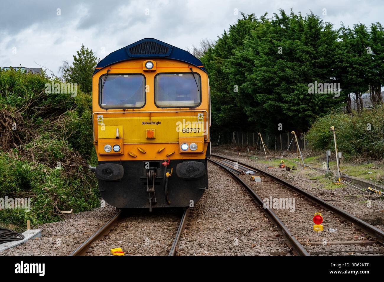 GB Railfreight class 66 locomotive East Suffolk line Woodbridge Stock ...