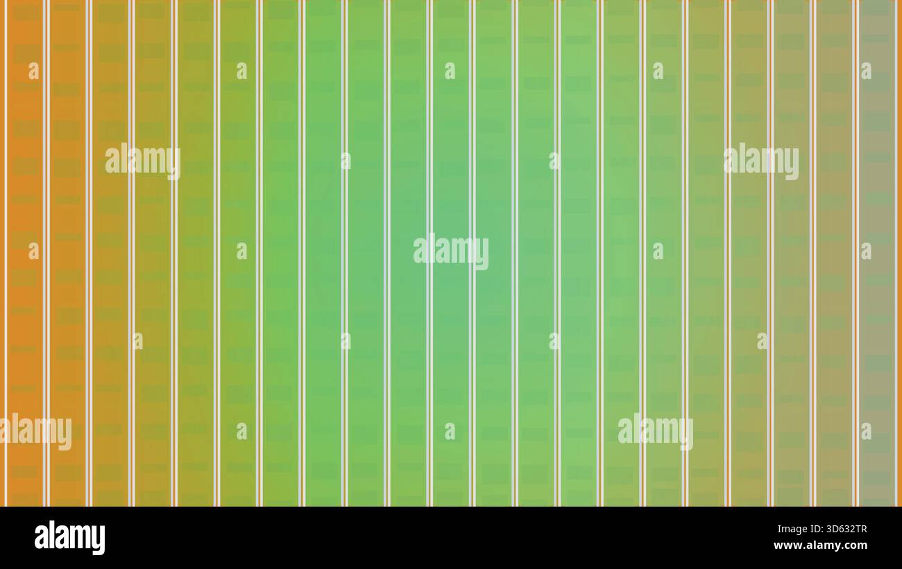 Abstract gradient vertical stripes background with orange to green ...