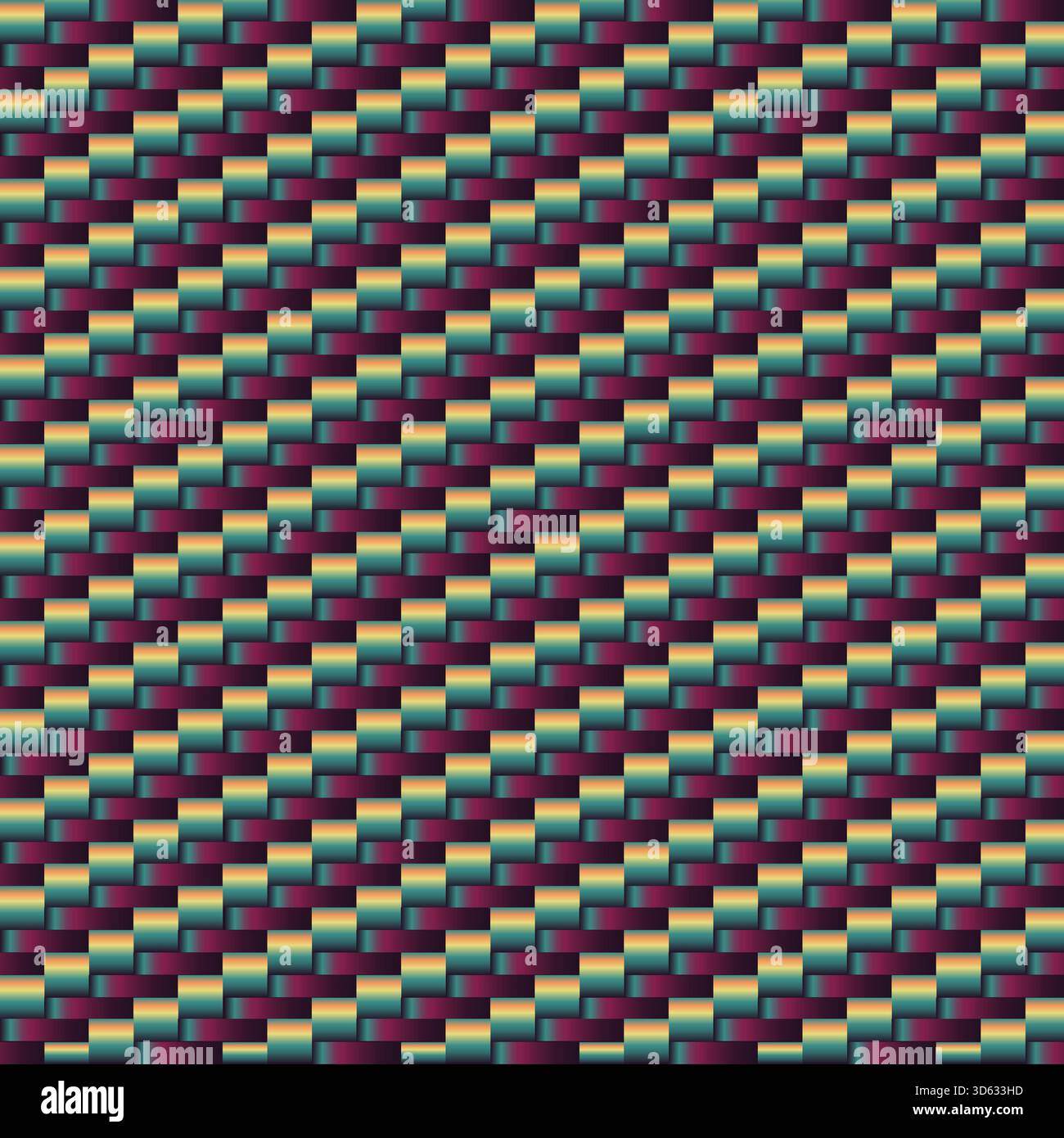 Abstract colorful gradient seamless pattern weaving. Woven polymer background. Graphic design vector illustration for Cover Banner Greeting Card Invit Stock Vector