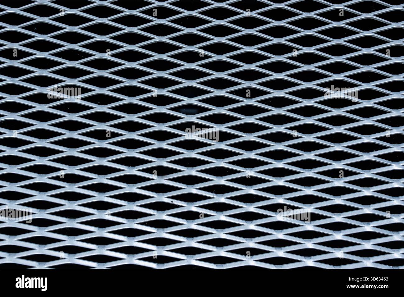metal grid pattern abstract background Stock Photo