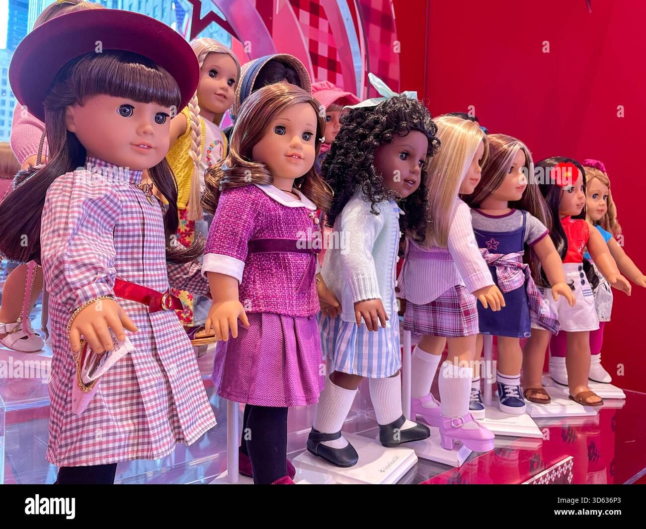 The American Girl Store in Rockefeller Center is popular, New York City, USA  2025 - Smartphone Captured Stock Image