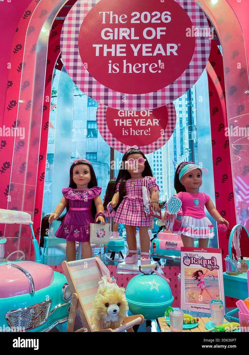 The American Girl Store in Rockefeller Center is popular, New York City, USA  2025 - Smartphone Captured Stock Image