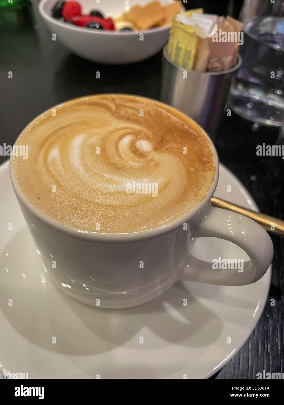 The Terrace Café is located in the Museum of Modern Art and features  features small plate entrees and desserts, New York City, USA, 2025 - Smartphone Captured Stock Image