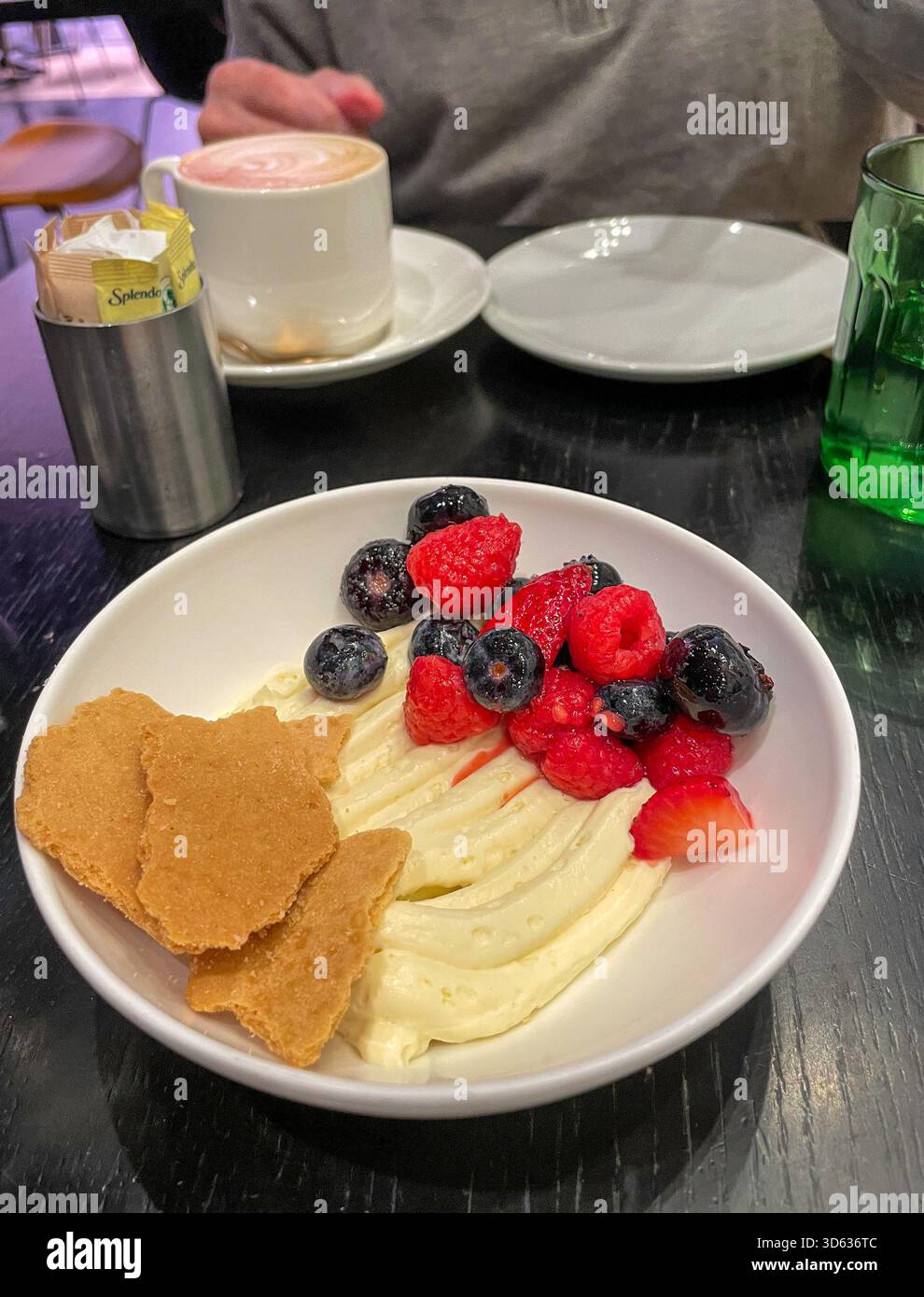 The Terrace Café is located in the Museum of Modern Art and features  features small plate entrees and desserts, New York City, USA, 2025 - Smartphone Captured Stock Image