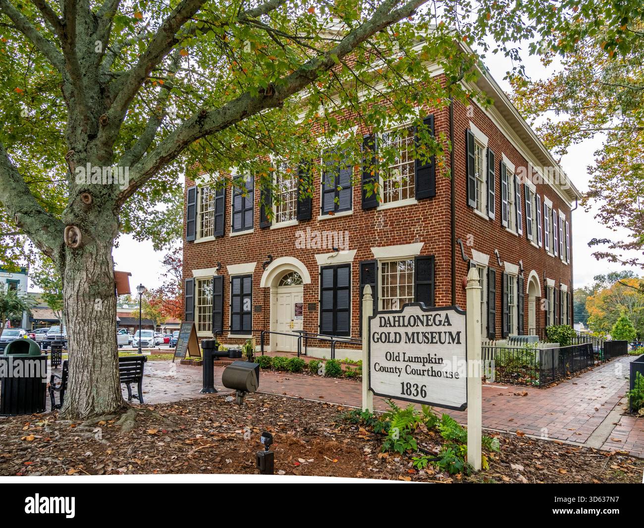 Dahlonega Gold Museum in the old Lumpkin County Courthouse in downtown historic area of Dahlonega in the northeast mountains of Georgia USA Stock Photo