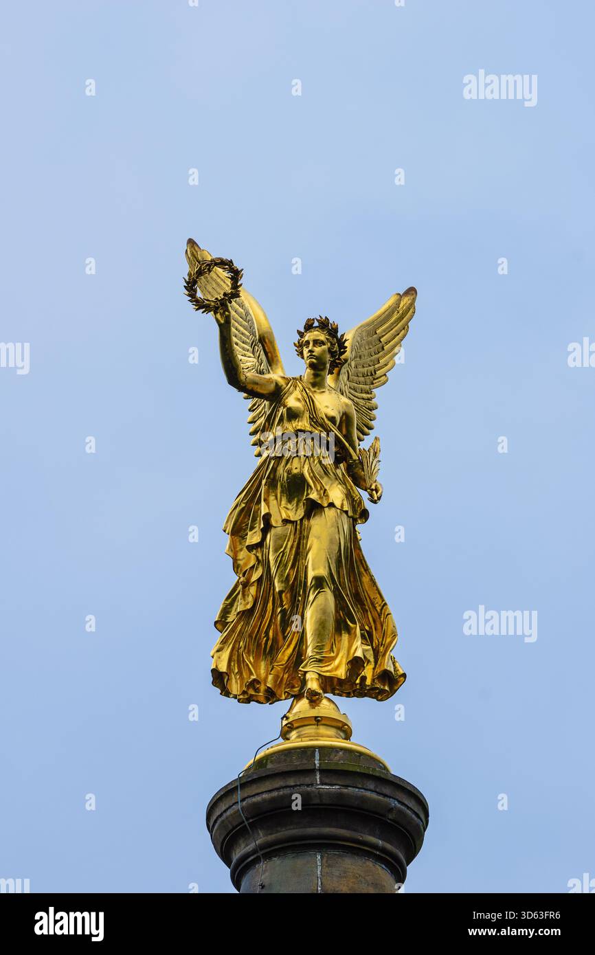 Close up of Victoria the Roman goddess of victory, on top of the ...