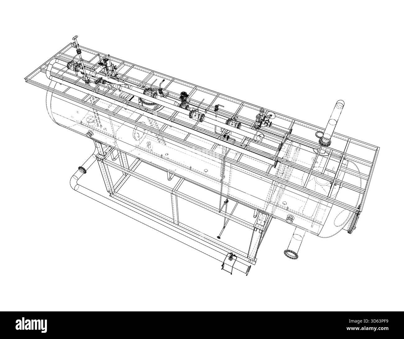 Detailed Technical Blueprint Stock Vector Image Art Alamy