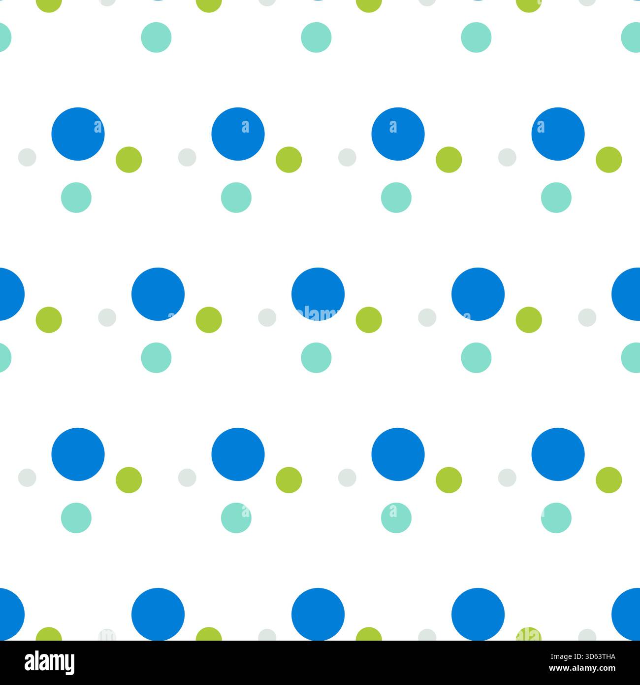 Colorful Dots Seamless Pattern Design Stock Vector