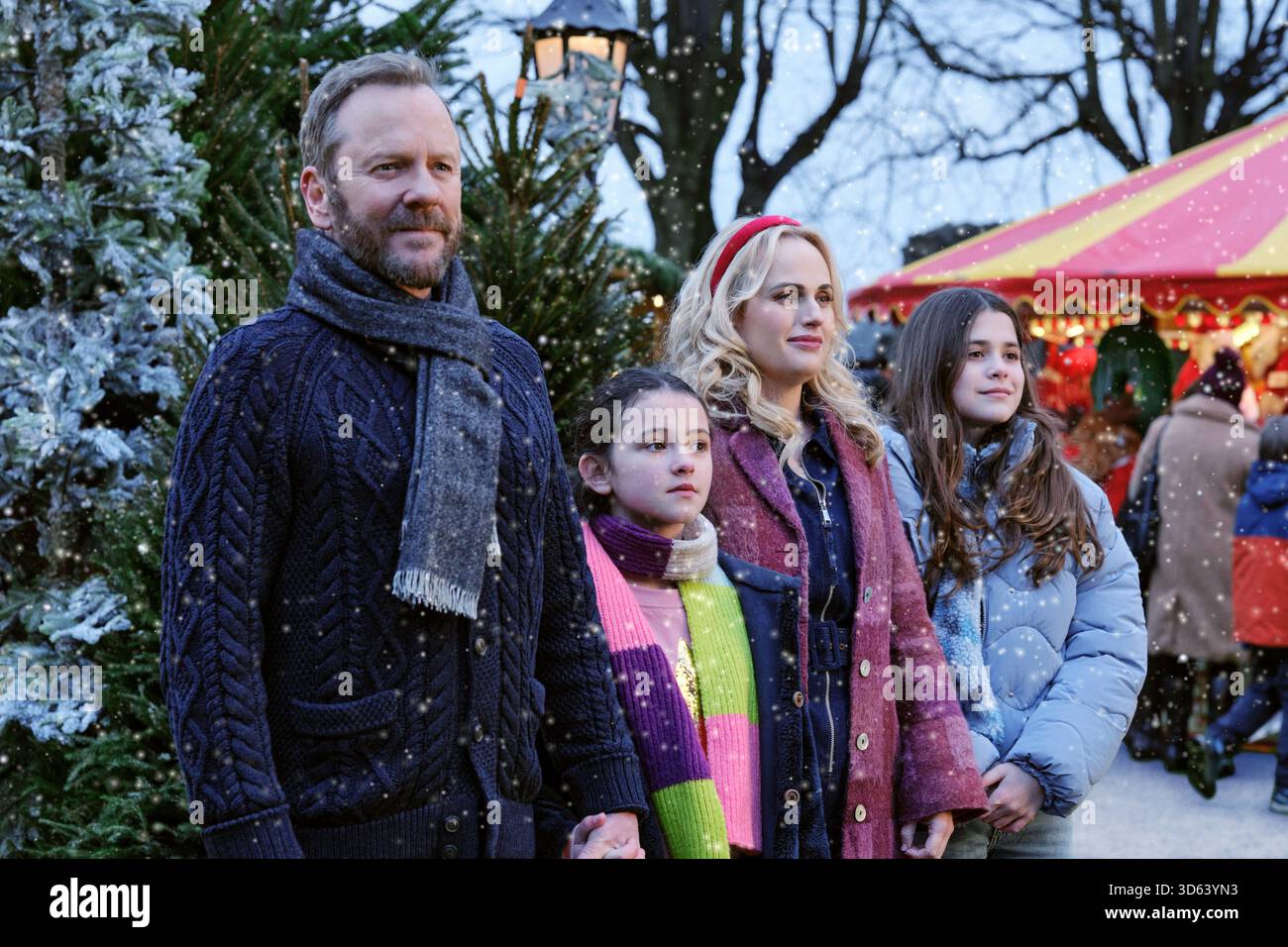 Tinsel Town  Kiefer Sutherland & Rebel Wilson Stock Photo