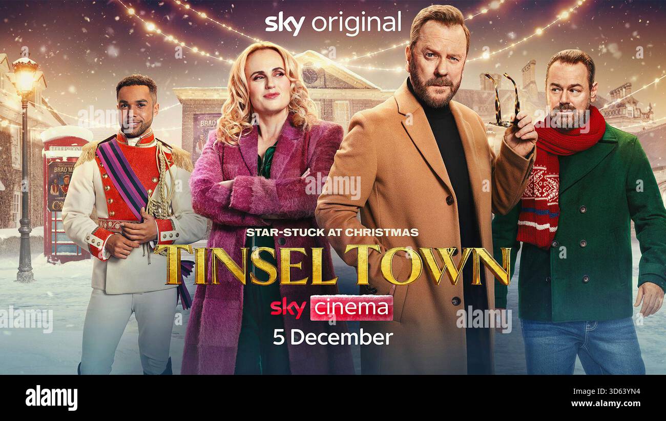 Tinsel Town film poster  Kiefer Sutherland & Rebel Wilson Stock Photo