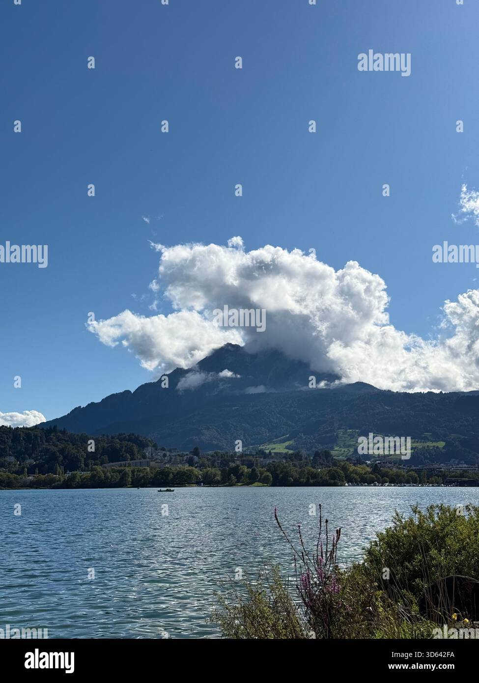 A piece of heaven between the mountains - Smartphone Captured Stock Image
