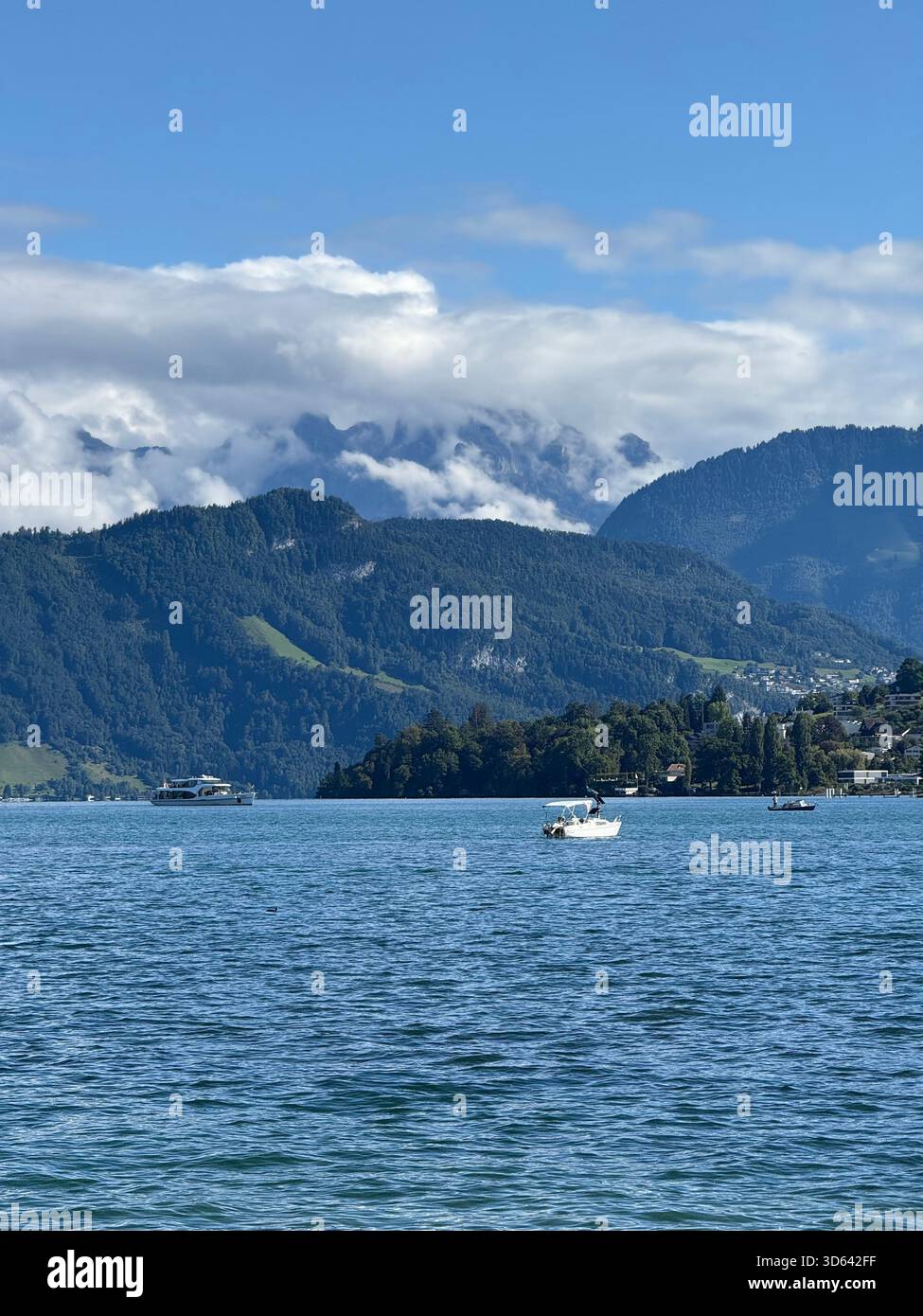 A piece of heaven between the mountains - Smartphone Captured Stock Image