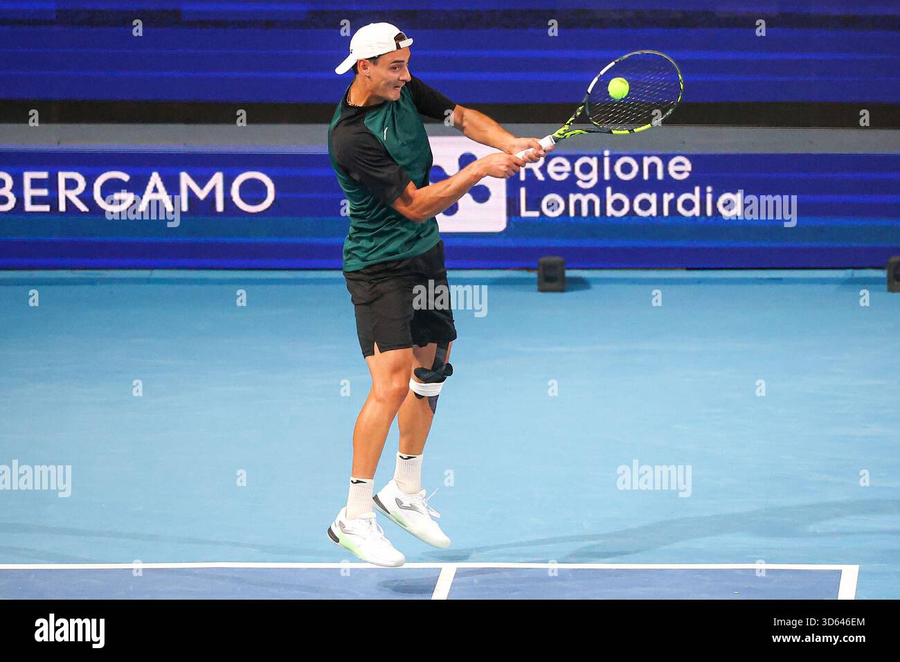 Bergamo, Italy. 18th Nov, 2025. Fabrizio ANDALORO (ITA) during ATP Challenger Bergamo, International Tennis match in Bergamo, Italy, November 18 2025 Credit: Independent Photo Agency/Alamy Live News Stock Photo