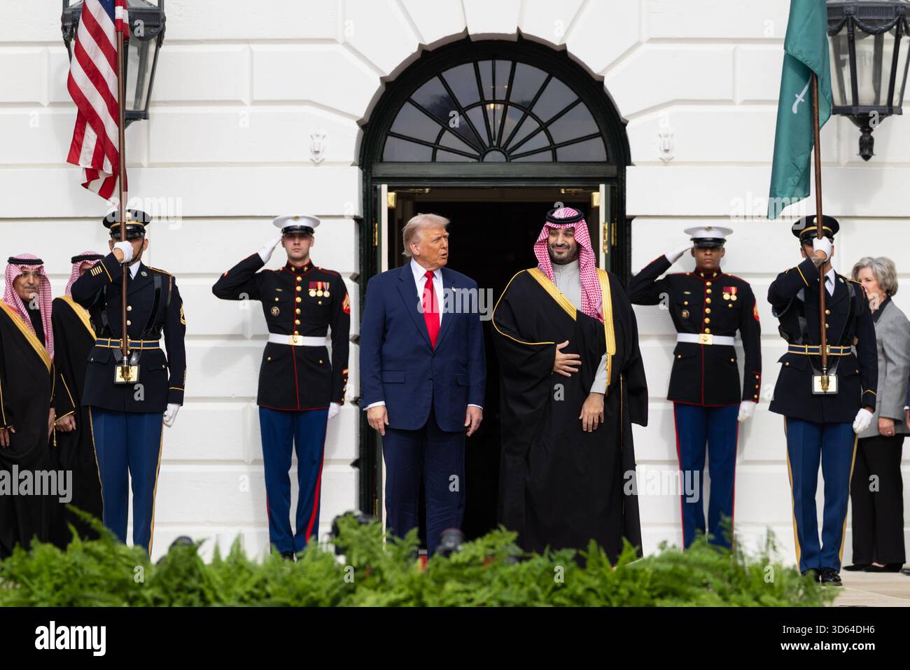 US President Donald Trump welcomes Saudi Crown Prince Mohammed bin ...