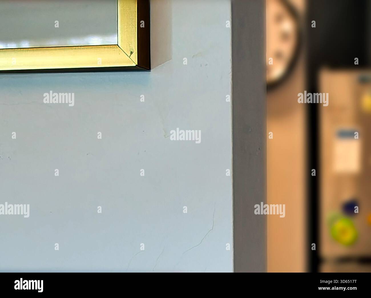 A view behind the wall Stock Photo