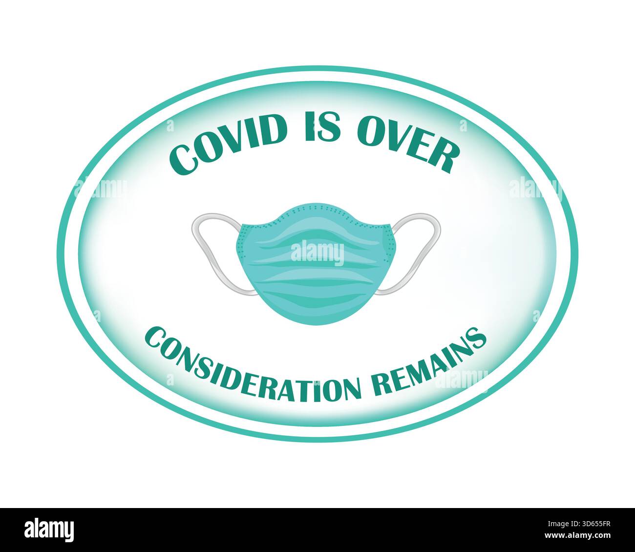 Wear your mask, safety first slogan Stock Vector