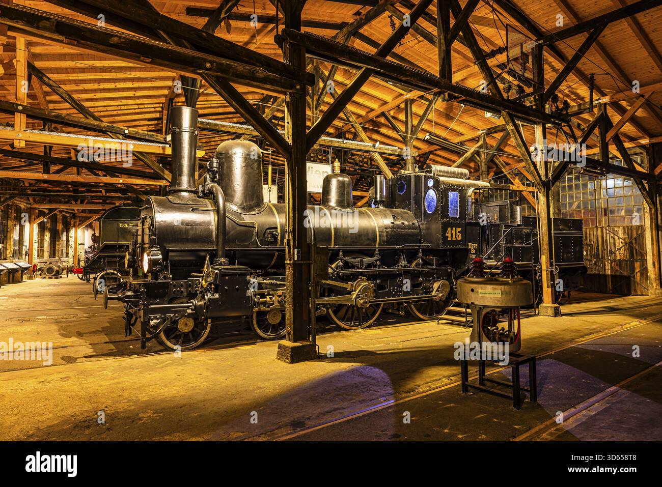 Legendary Austrian Southern Railway No. 415, pulled the court