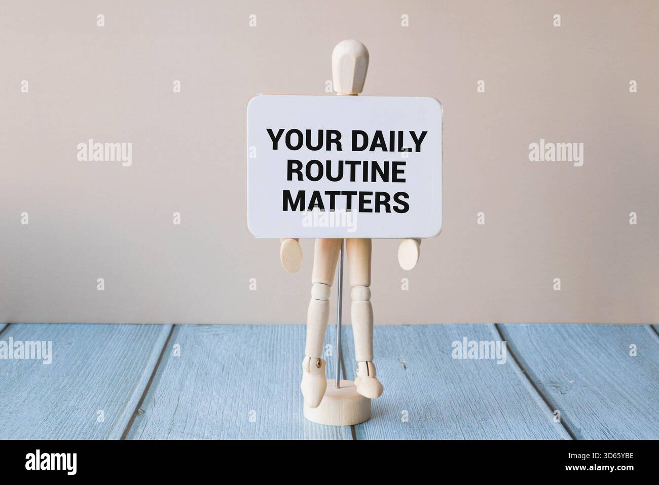 Your daily routine matters. Handwriitng text in the notebook Stock ...