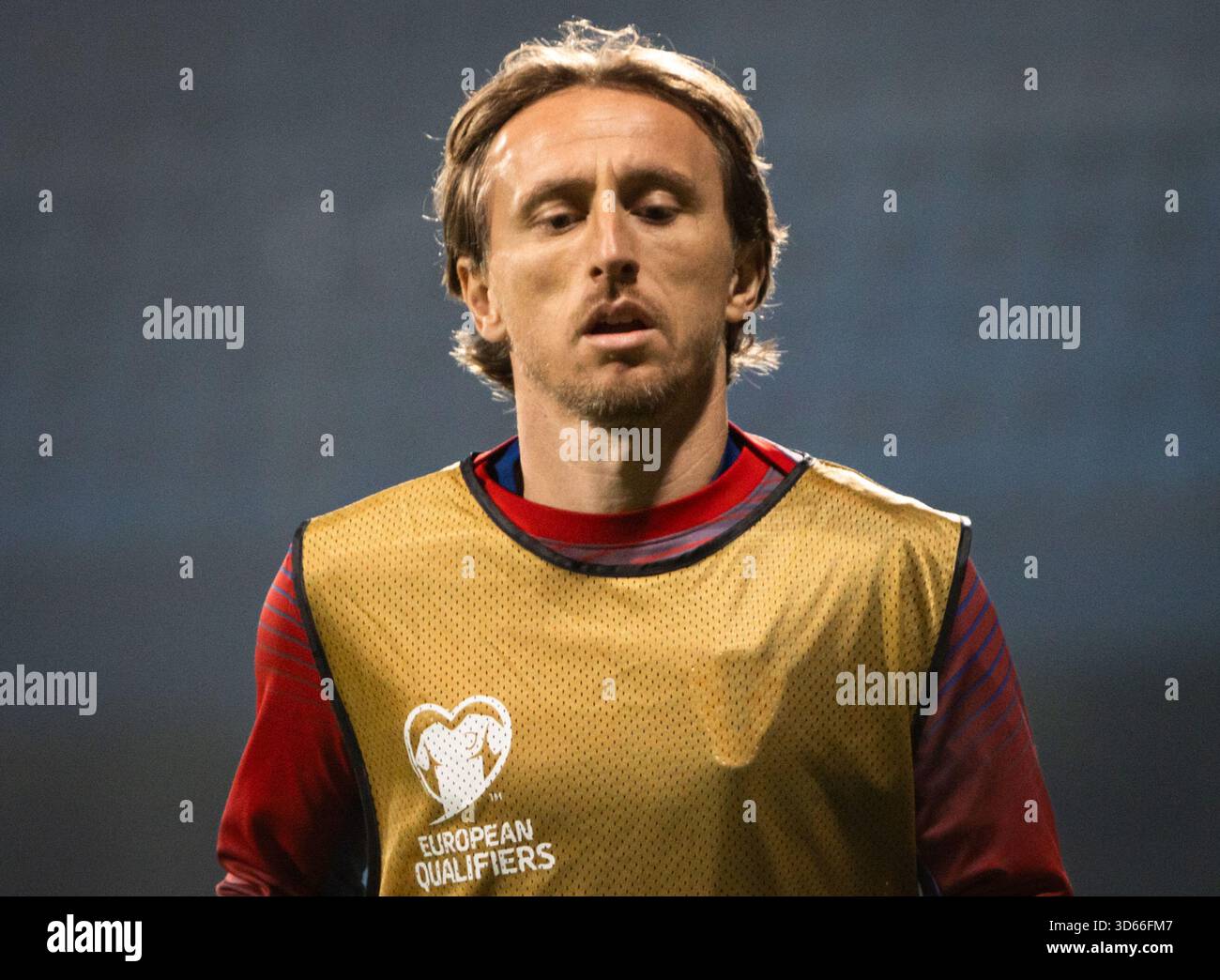 Luka Modric (Croatia) at Podgorica City Stadium against Montenegro in ...