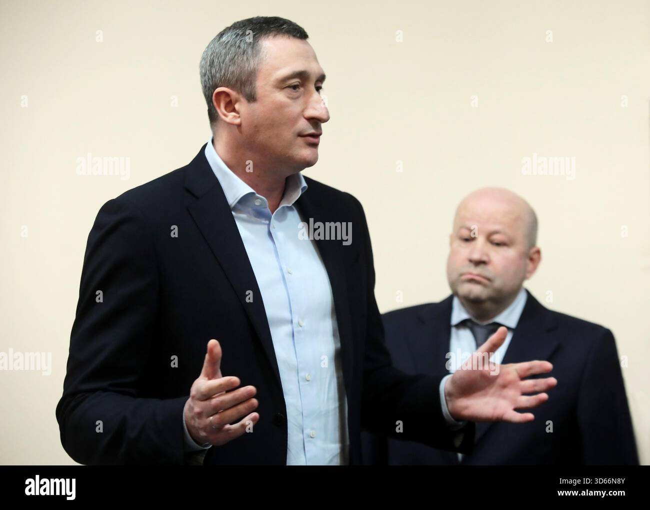 Former Deputy Prime Minister and Minister of National Unity of Ukraine Oleksii Chernyshov, suspected of abuse of office and obtaining illicit benefits Stock Photo