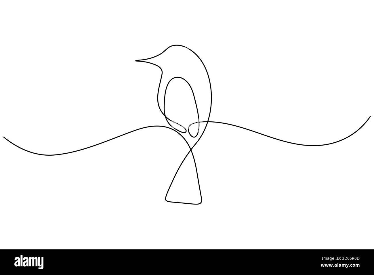 Bird couple continuous one line drawing minimalist outline vector ...
