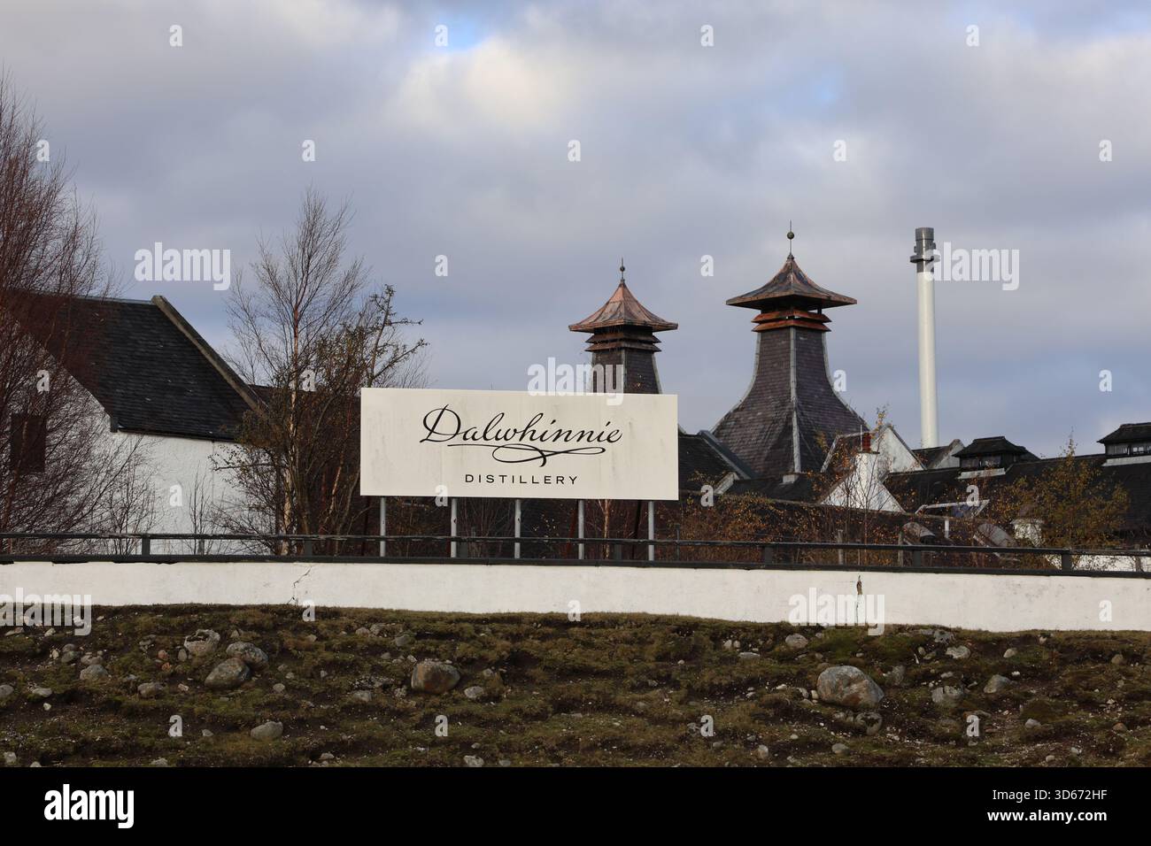 Dalwhinnie Distillery Scotland  November 2025 Stock Photo