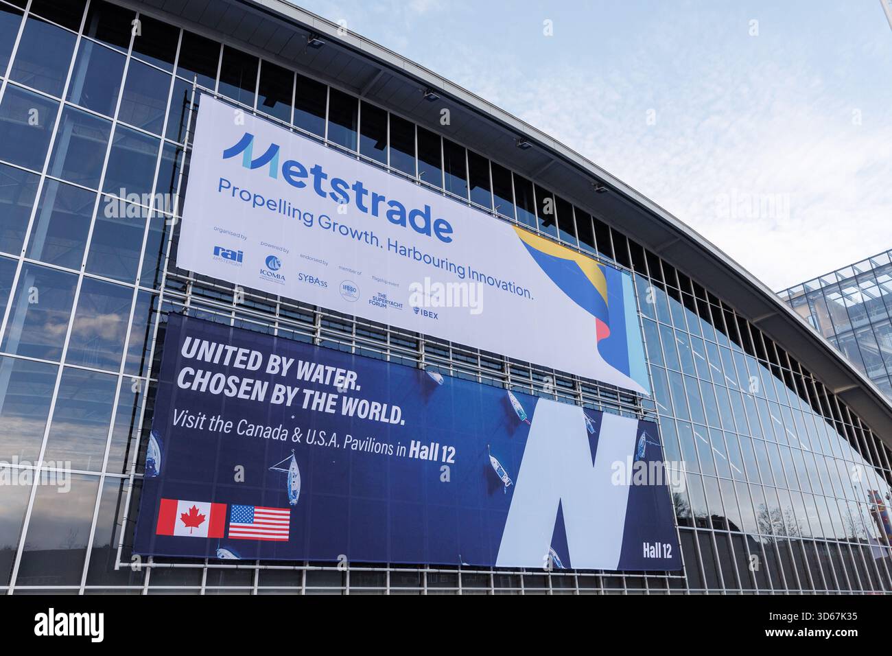 General view of the METSTRADE 2025 exhibition site outside the RAI ...