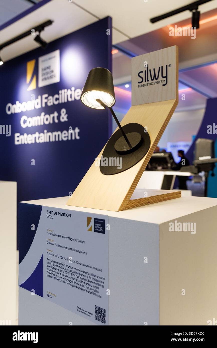 General view of the product exhibition showcasing category winners and ...