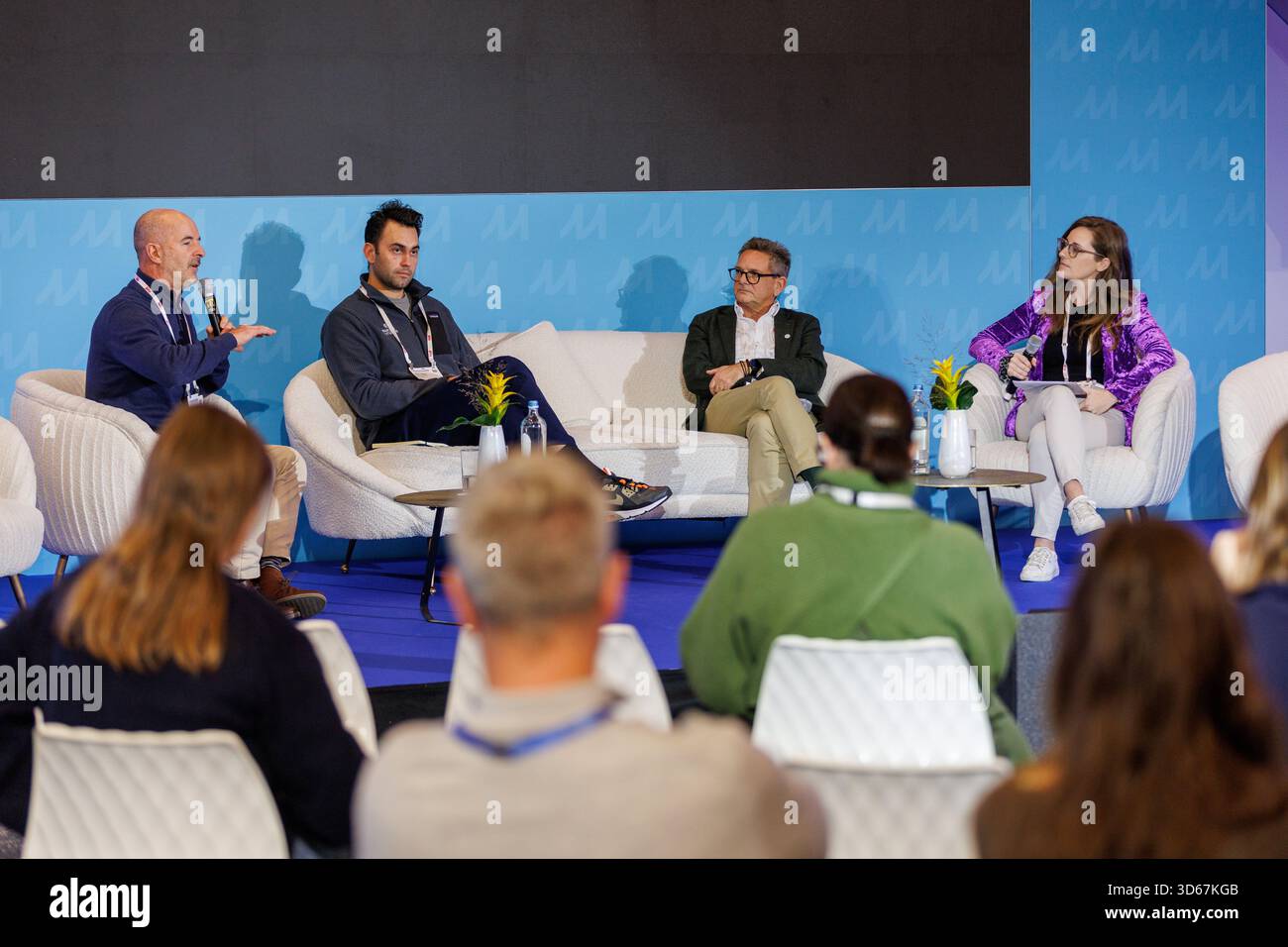 General view of the product exhibition showcasing category winners and ...