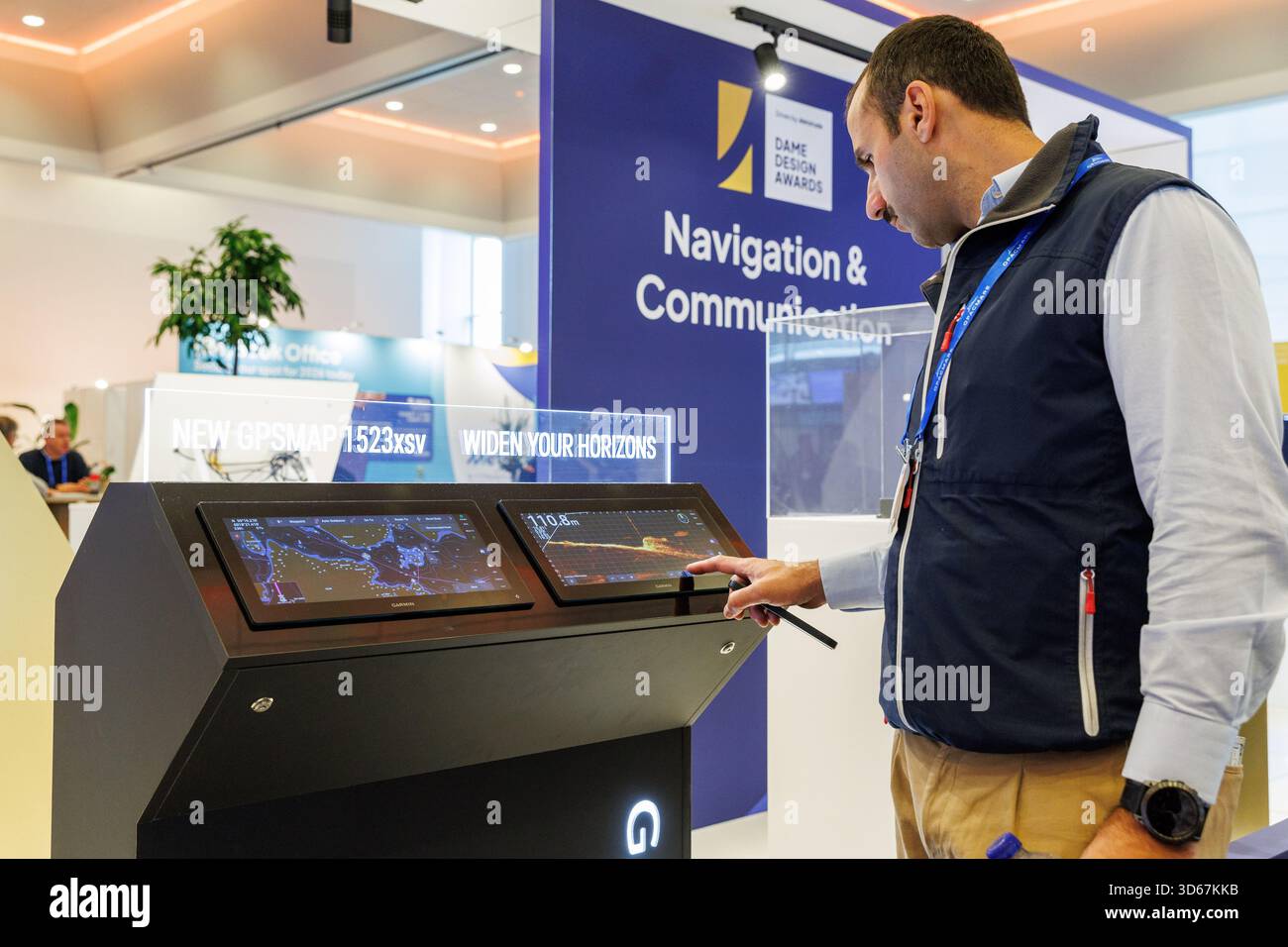 General view of the product exhibition showcasing category winners and ...