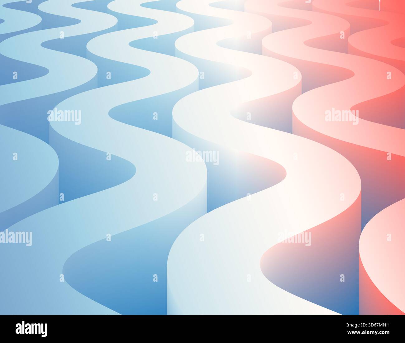 Abstract background with fluid and dynamic effect. Modern 3D gradient background. Vector illustration for design template Stock Vector